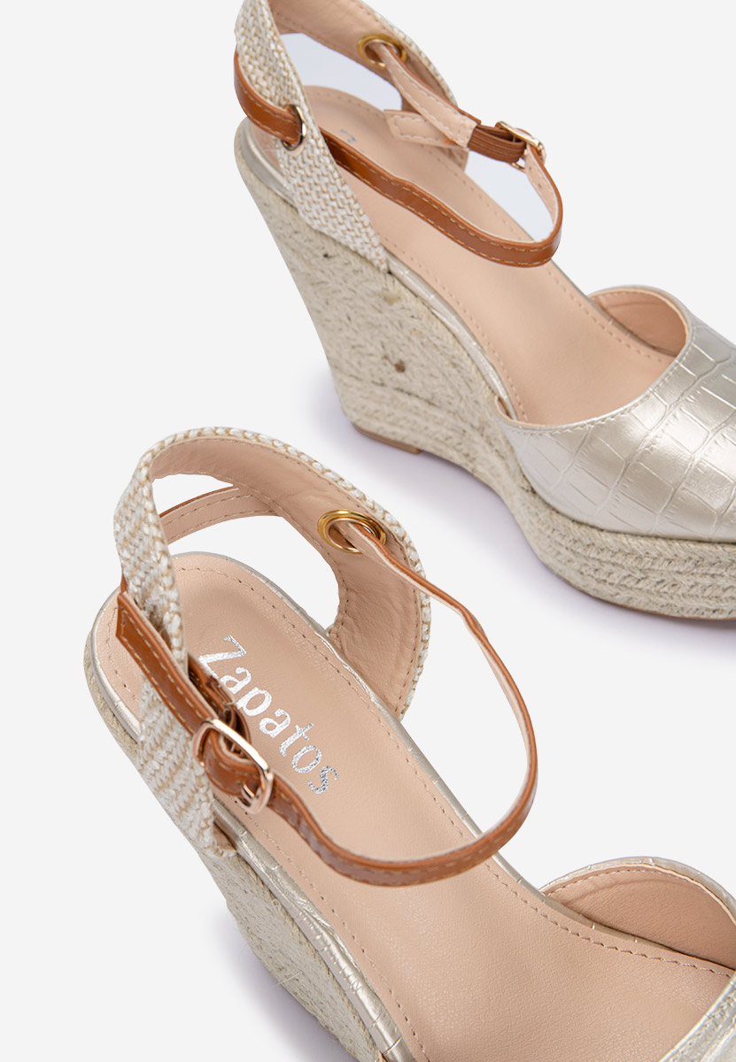 Sandale espadrile aurii Benisa V2