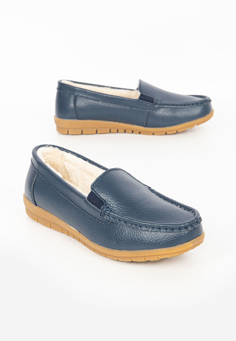 Mocasini piele naturala Christine V2 Navy