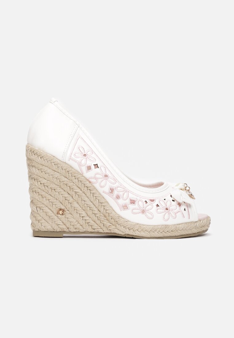 Pantofi cu platforma Clay 2 Albi