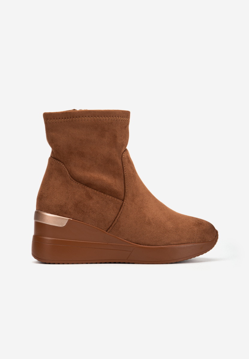 Sneakers cu platforma camel Torino