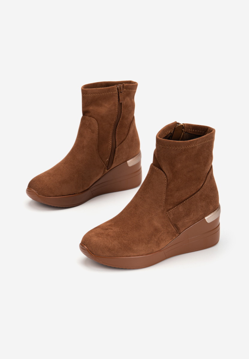 Sneakers cu platforma camel Torino