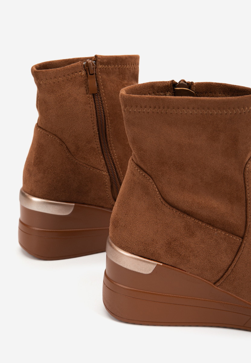Sneakers cu platforma camel Torino