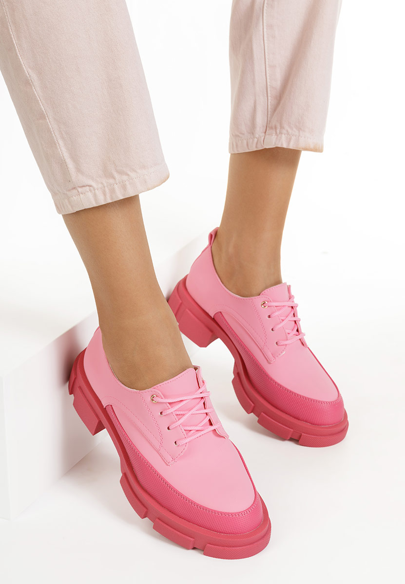 Pantofi derby dama Dianera roz