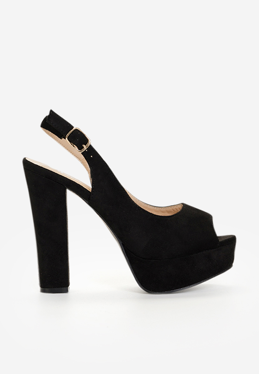 Sandale cu toc Laureline V2 Negre