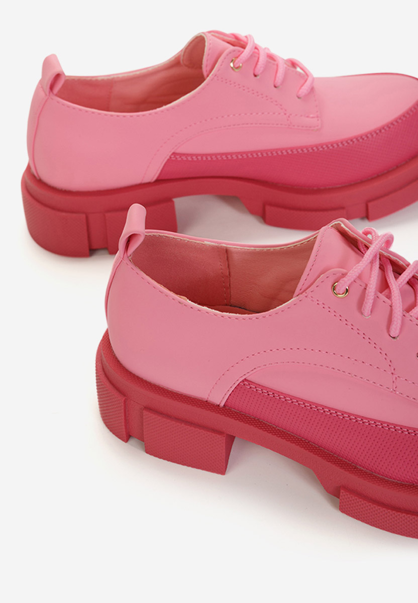 Pantofi derby dama Dianera roz