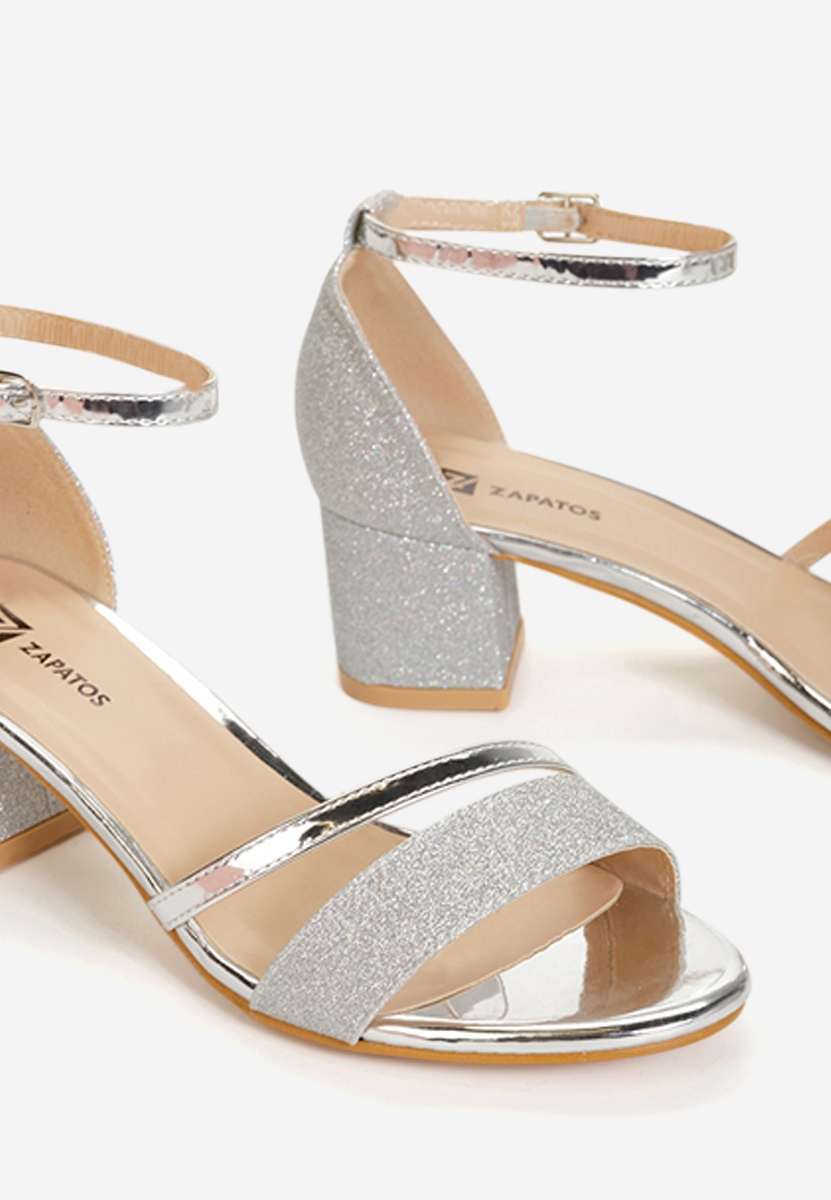 Sandale dama elegante Malena argintii