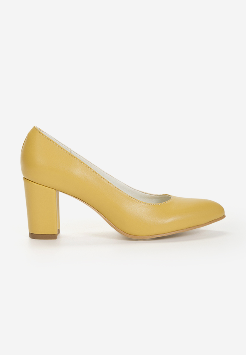 Pantofi piele Cleopatra Galbeni