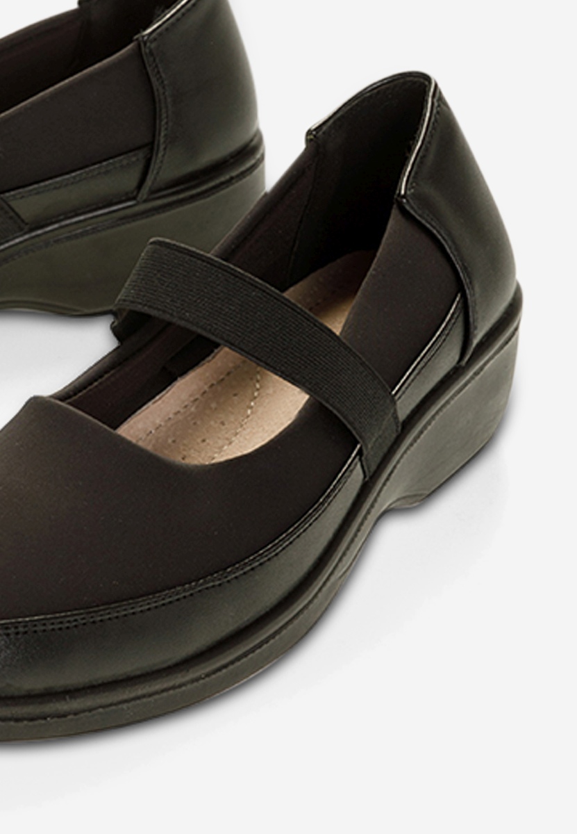 Pantofi cu talpa ortopedica negri Diora