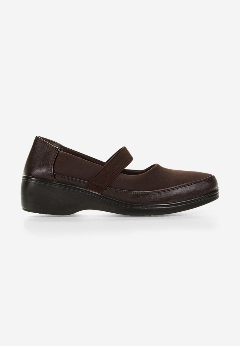 Pantofi cu talpa ortopedica maro Diora