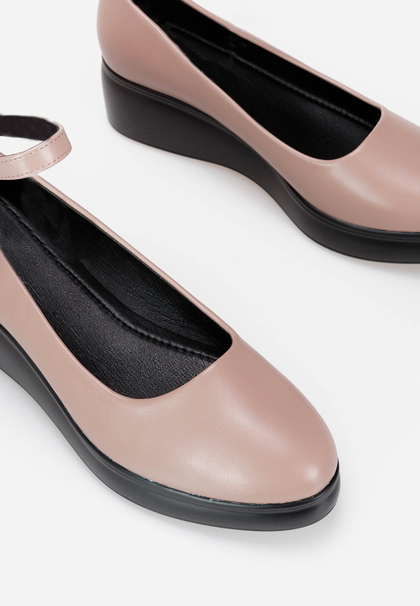 Pantofi casual cu platformă Evelyne roz