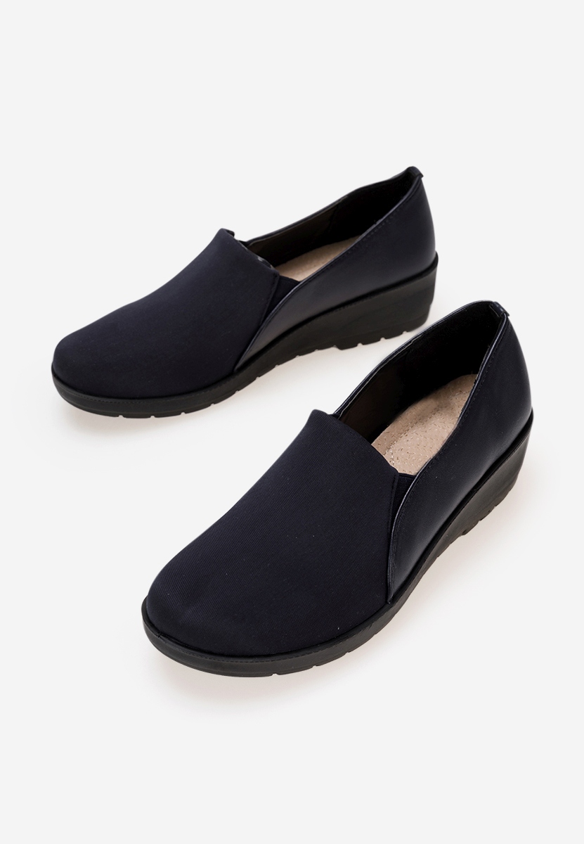 Mocasini cu platforma Yanira navy