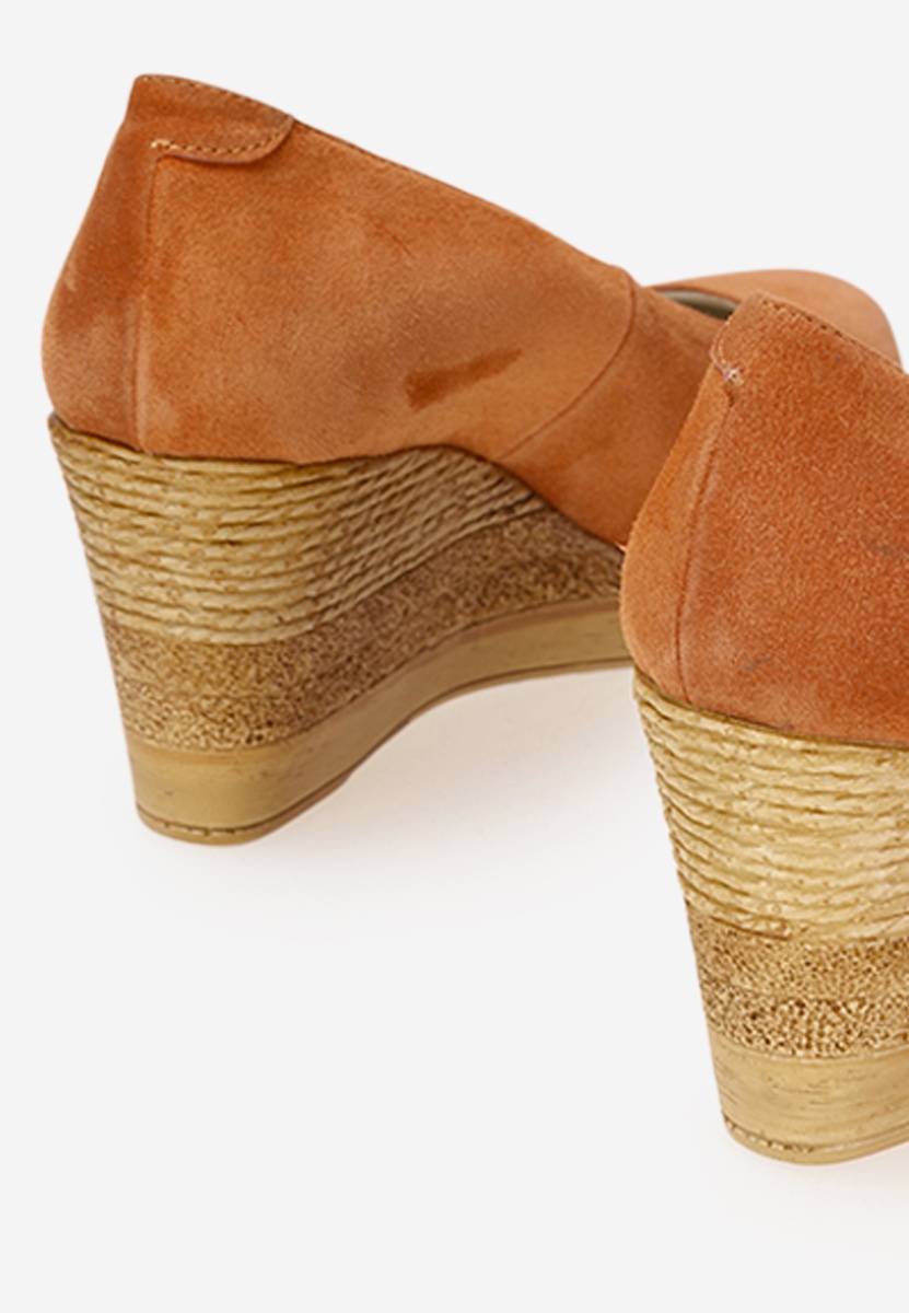 Pantofi cu platforma portocalii V5 Zola