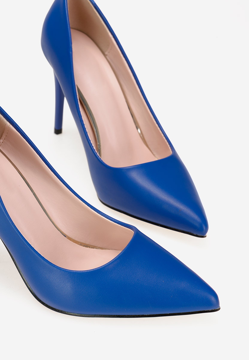 Pantofi stiletto albastri Donia