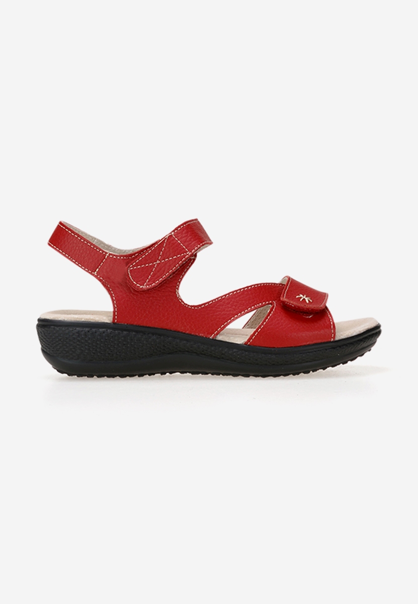 Sandale dama piele rosii Cruella