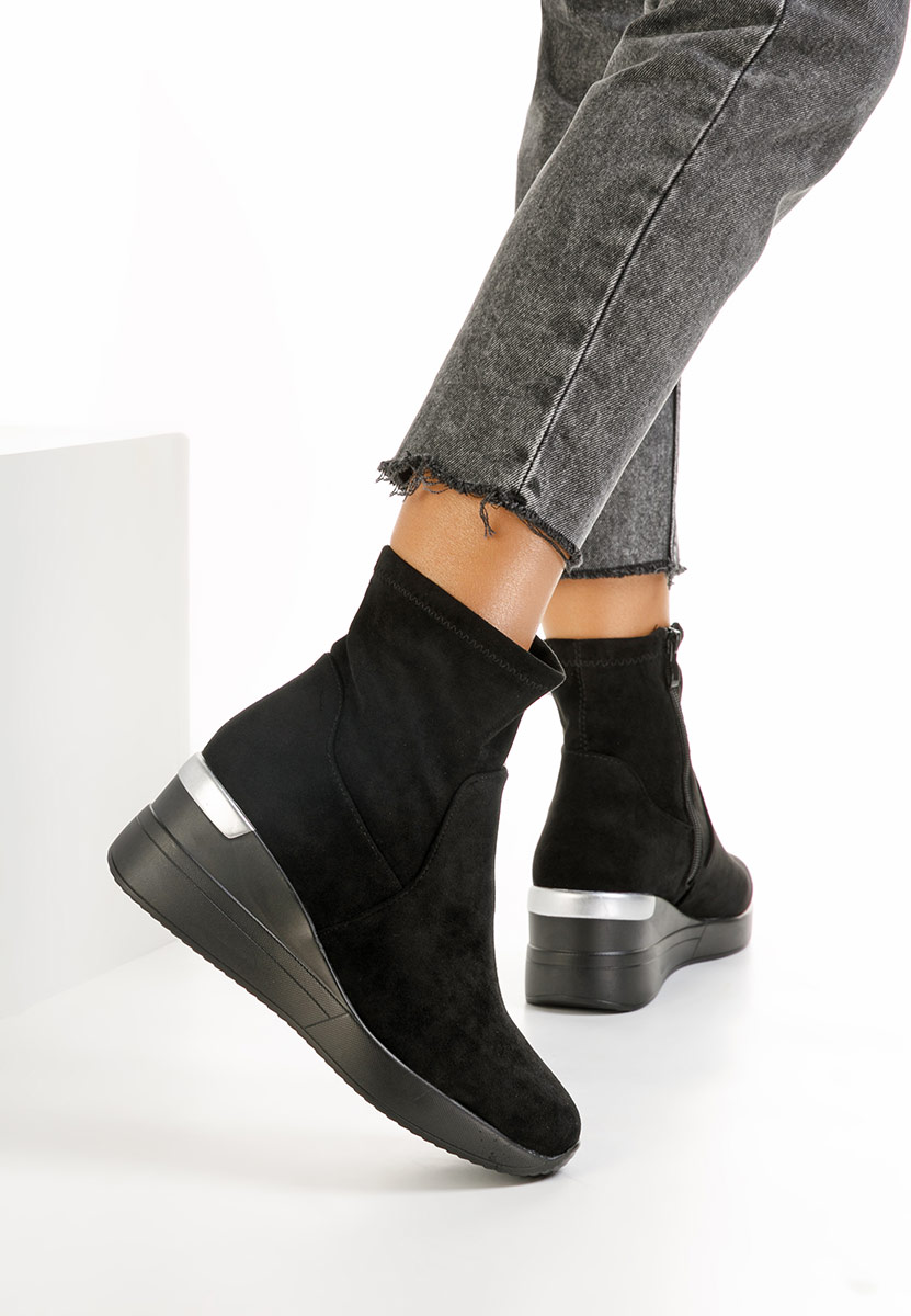 Sneakers cu platforma negri Torino