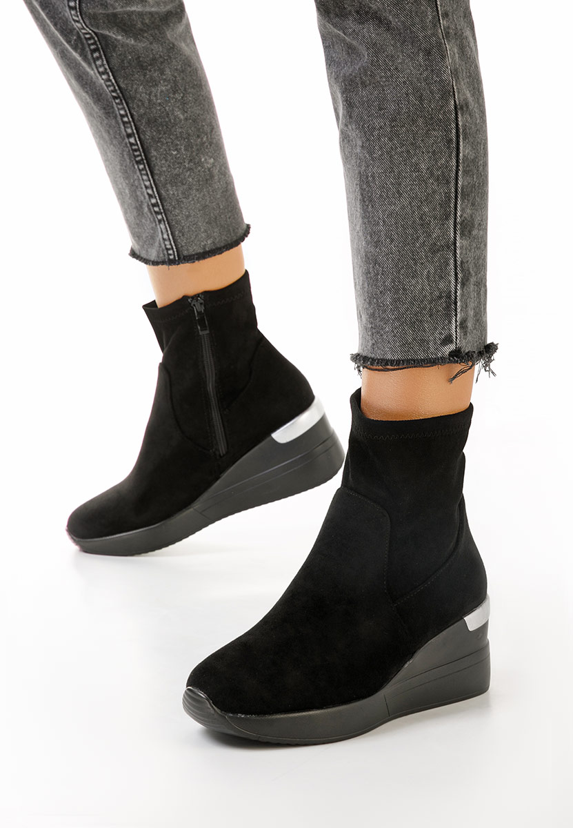 Sneakers cu platforma negri Torino