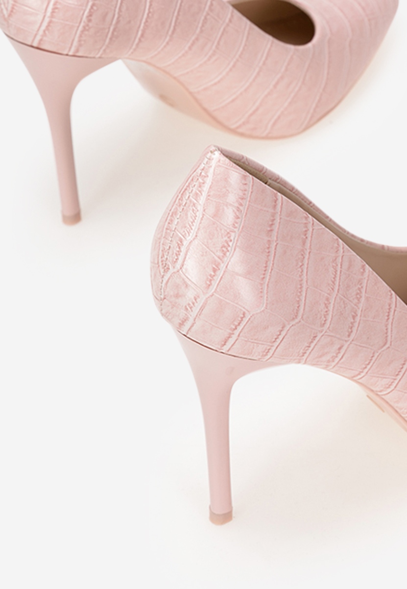 Pantofi cu toc inalt roz Cairofa