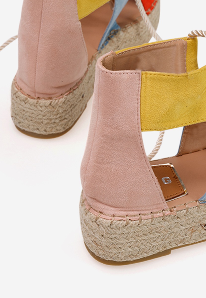 Sandale tip espadrile Heliche multicolore