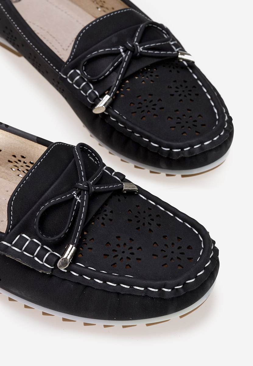 Mocasini de vara dama Linares negri