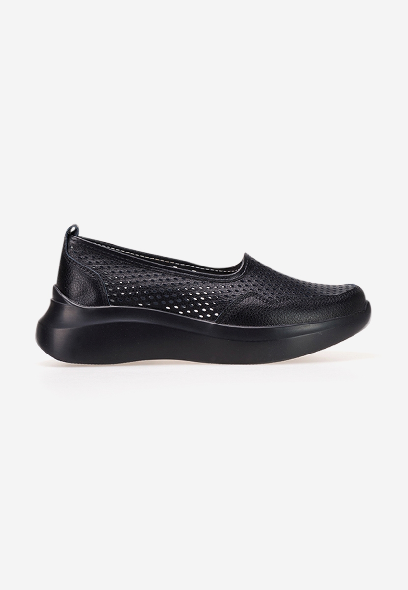 Espadrile piele naturala Deanna negre