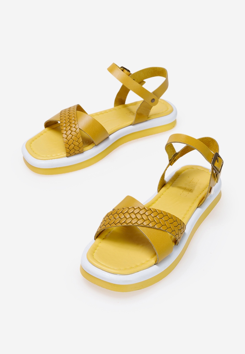 Sandale dama piele Noveira yellow