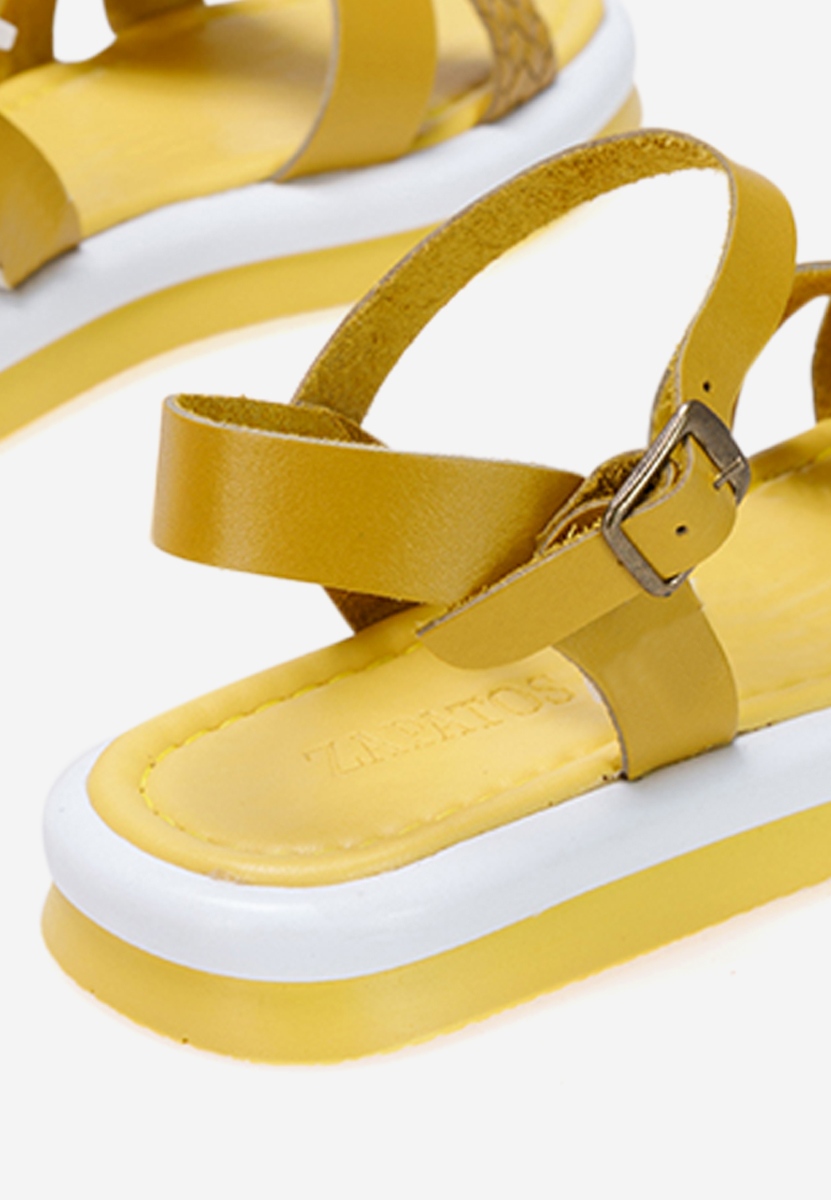 Sandale dama piele Noveira yellow