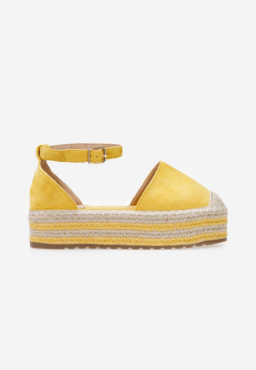 Espadrile cu platformă Espina galbene