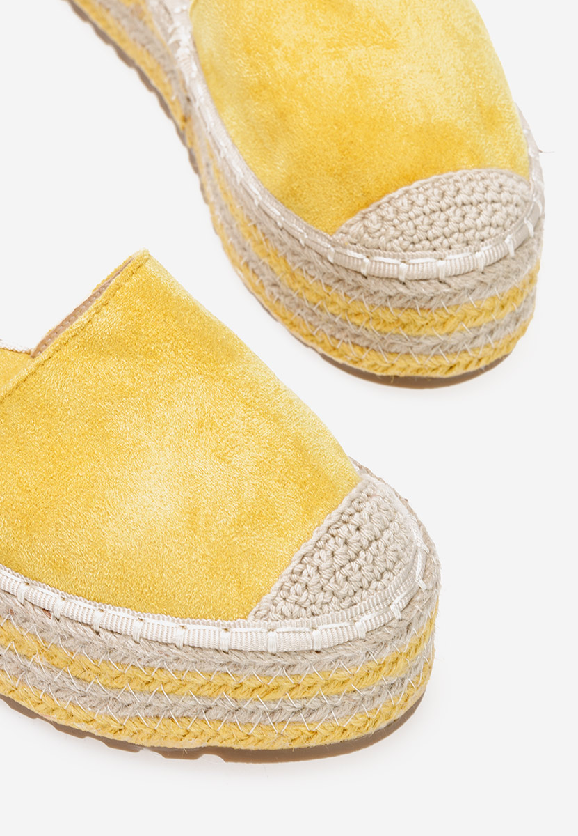 Espadrile cu platformă Espina galbene