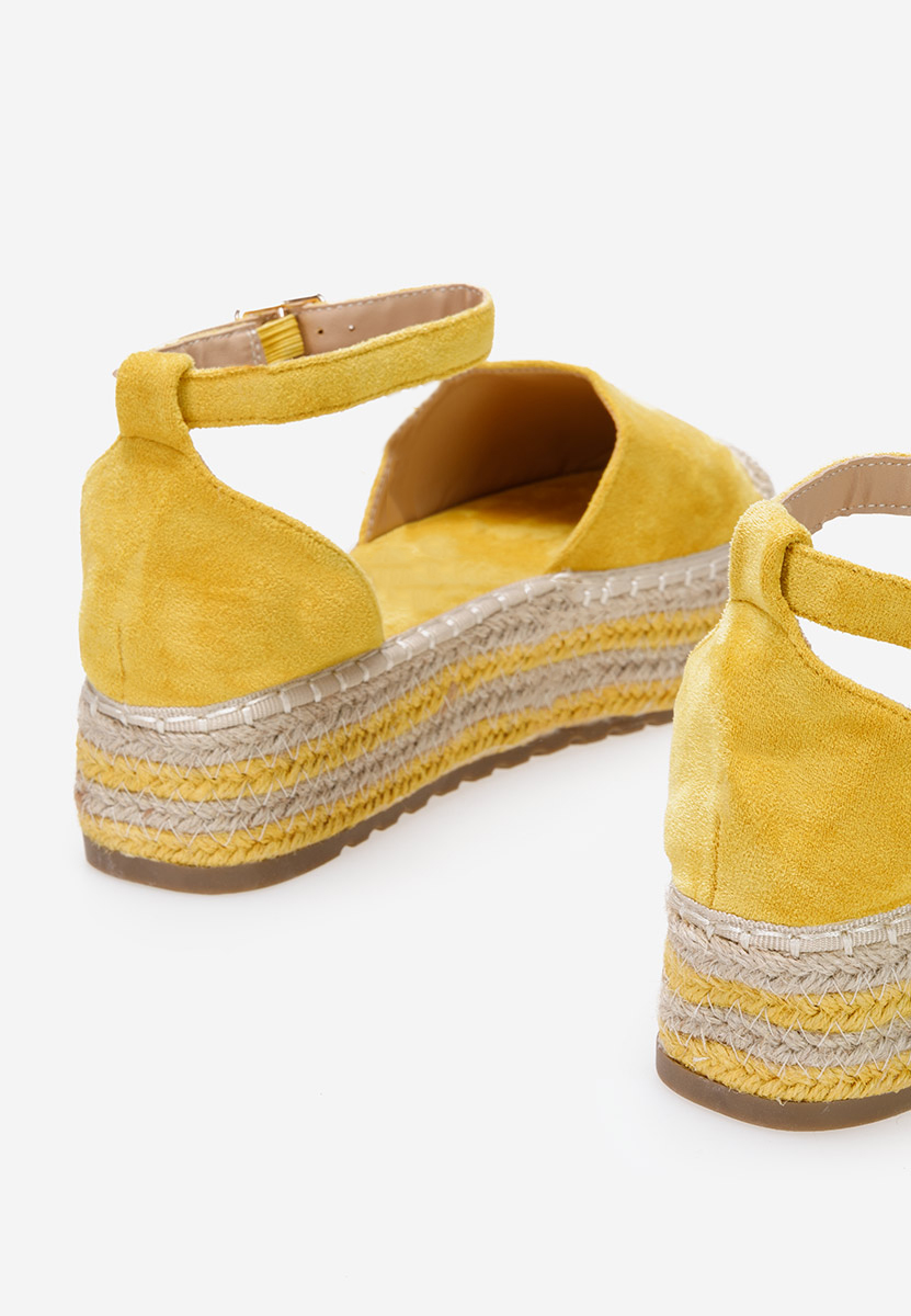 Espadrile cu platformă Espina galbene