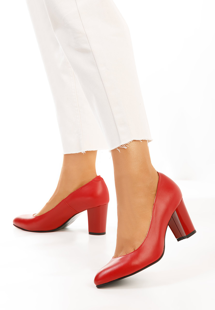 Pantofi dama piele Consuelo rosii