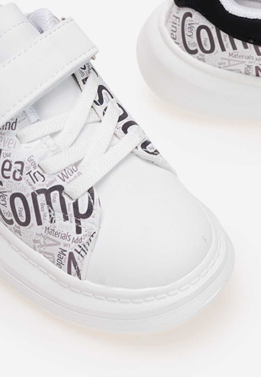 Sneakers copii Ashys albi