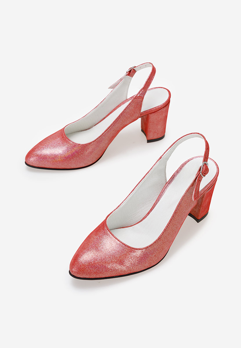 Pantofi slingback rosii Ludiva V2