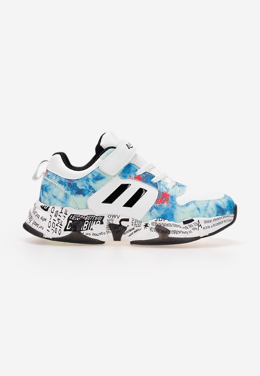 Sneakers baieti albi Elson