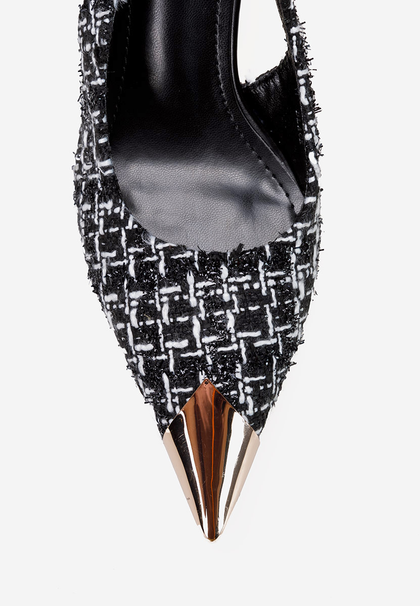 Pantofi stiletto slingback Sagria negri