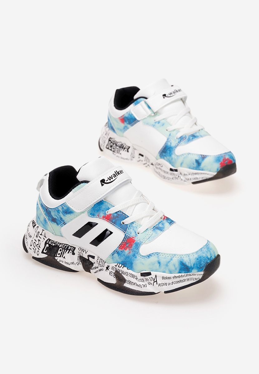 Sneakers baieti albi Elson