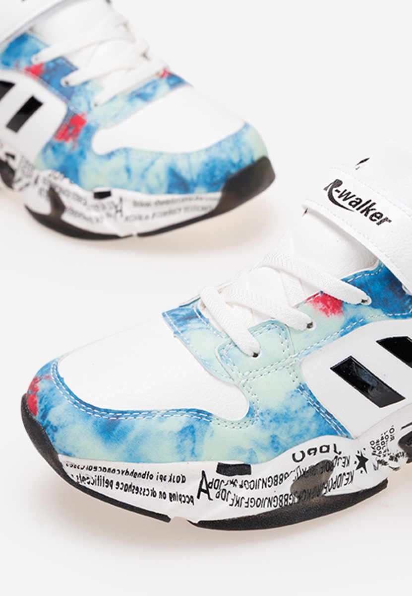 Sneakers baieti albi Elson