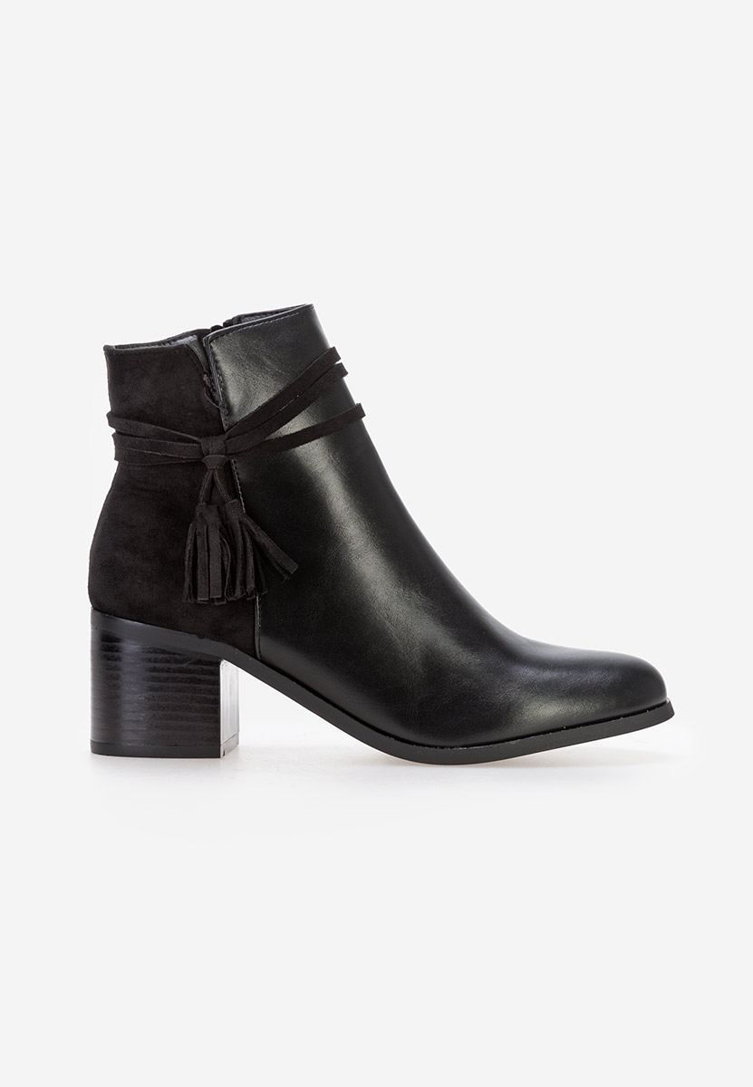 Botine dama cu toc Herrera negre