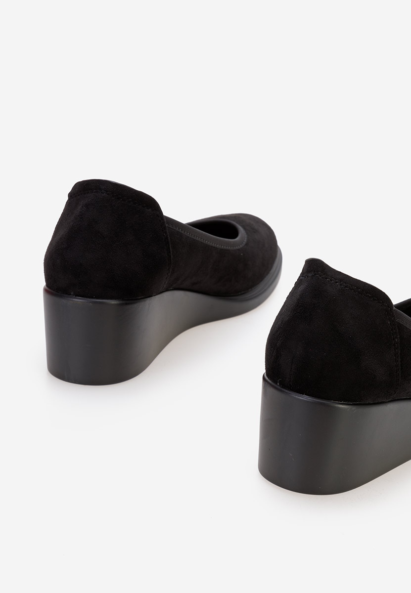 Pantofi cu platforma Coranda negri