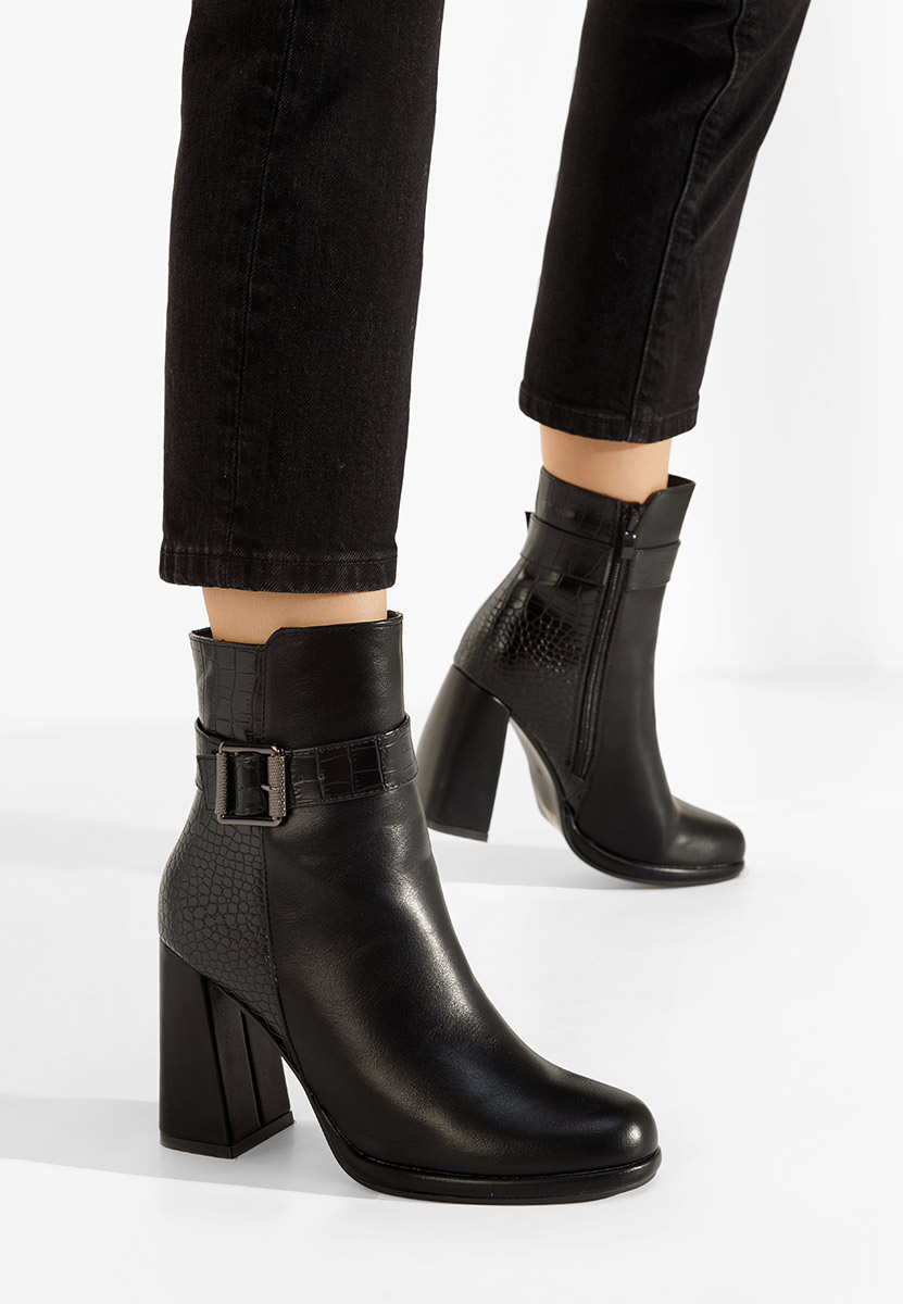 Botine elegante Huelva negre