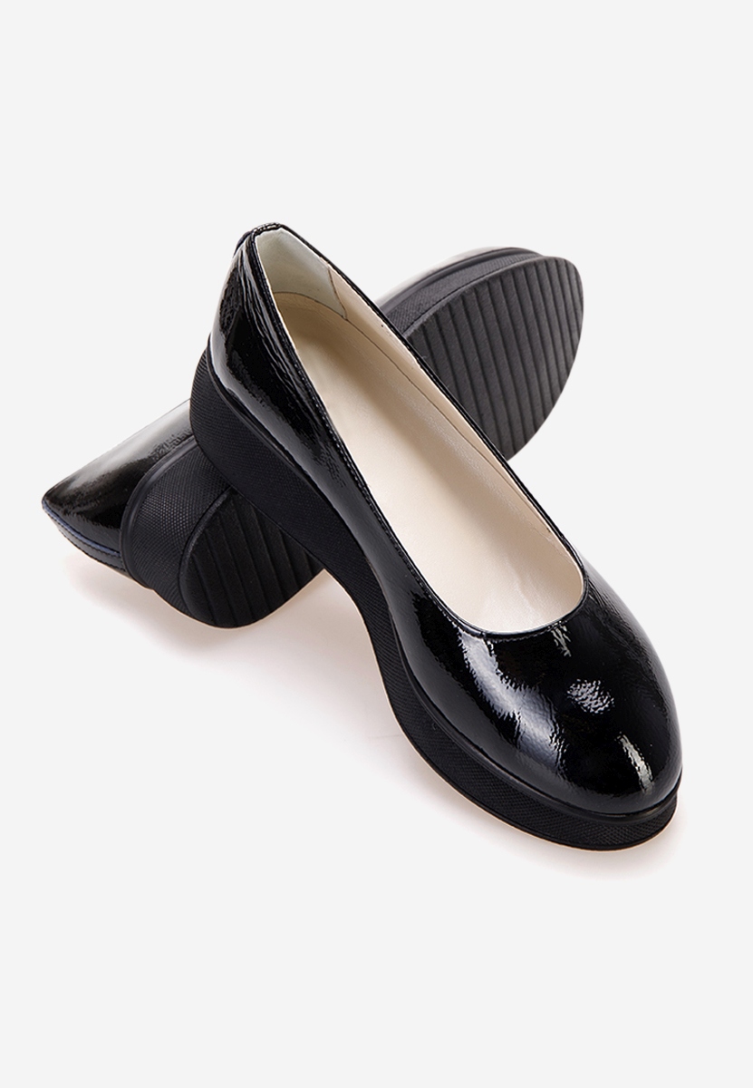 Pantofi cu platformă negri Cantoria V3