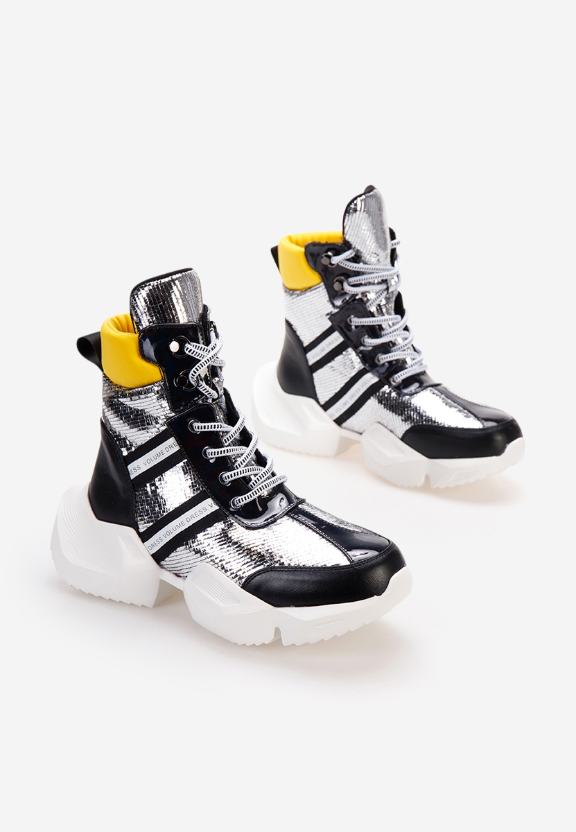 Sneakers High-Top argintii Caserio V3