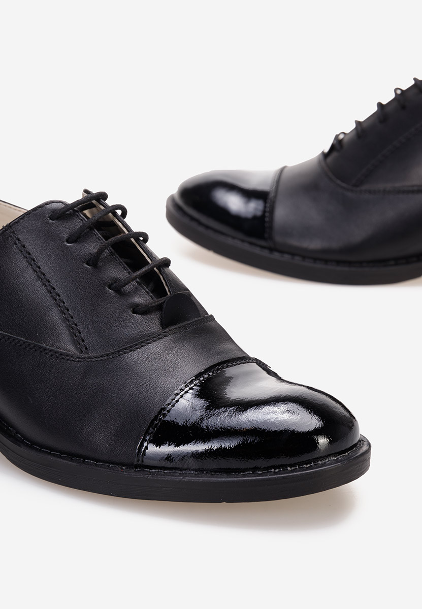 Pantofi oxford dama negri Genave V2
