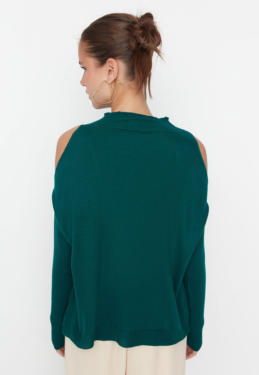 Pulover oversized Touch verde