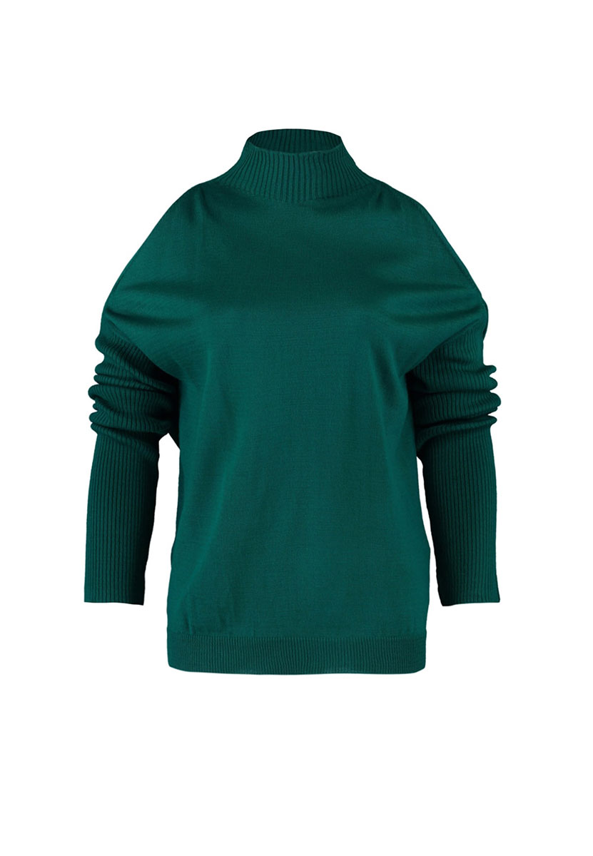 Pulover oversized Touch verde