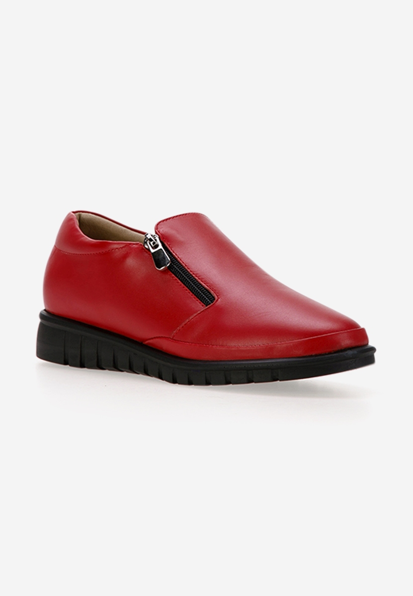 Pantofi casual dama piele rosii Vichy
