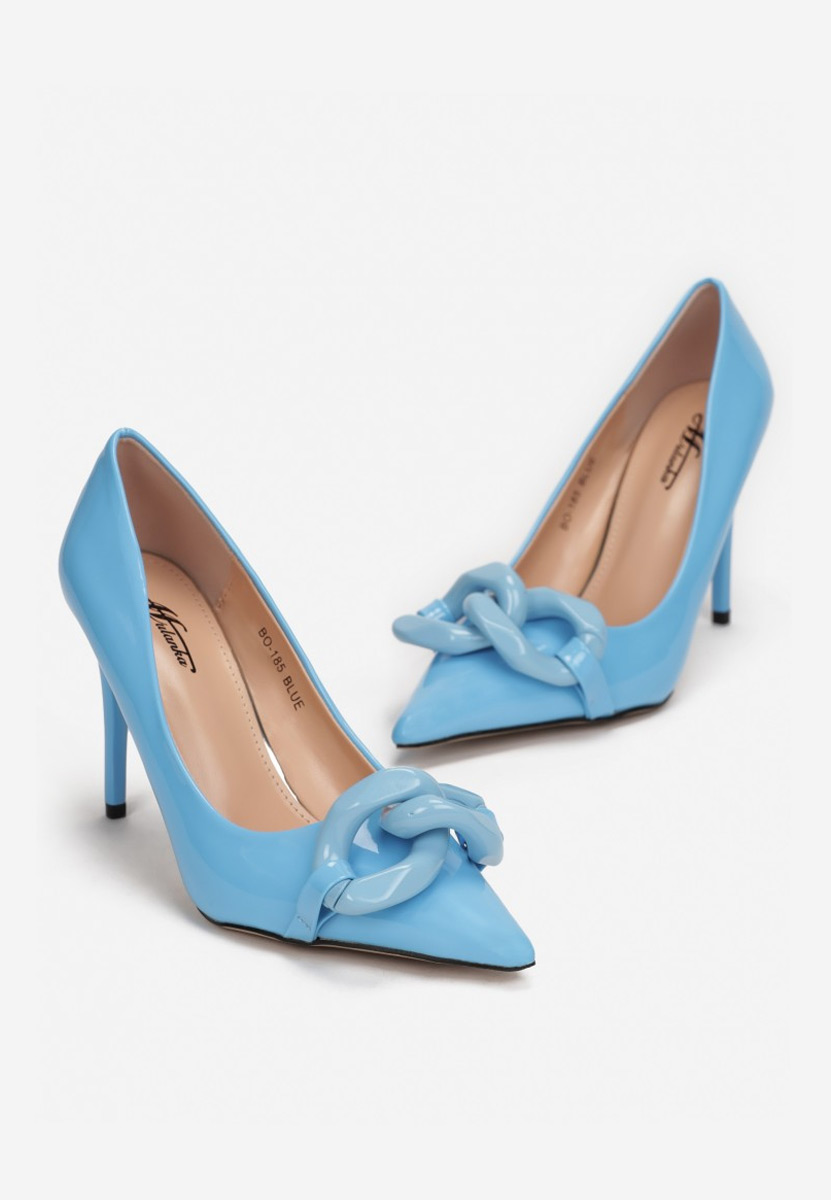 Pantofi stiletto albastri Corrientes