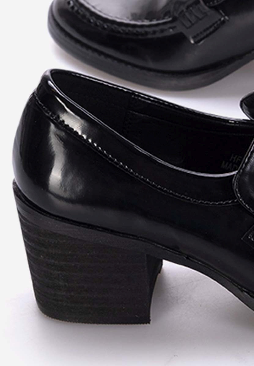 Mocasini cu toc Tandil negri