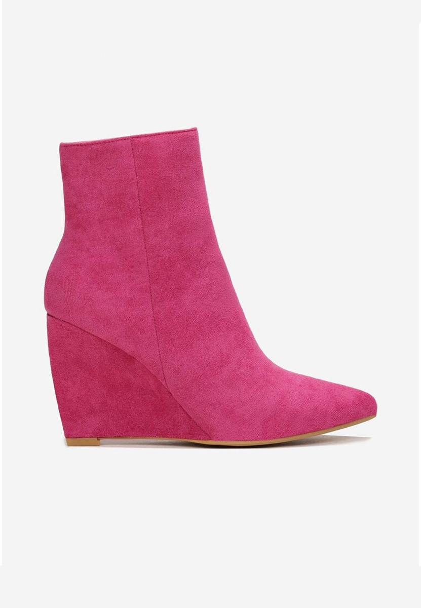 Botine cu platforma Simera fucsia