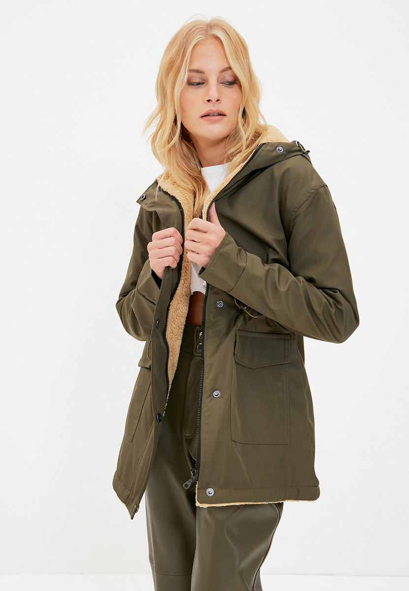 Geaca Parka dama verde Majestic