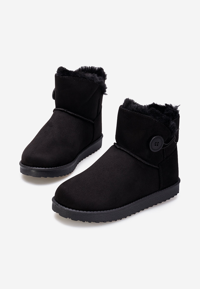 Cizme tip ugg negre Troyes